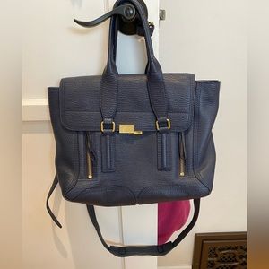 3.1 Philip Lim Pashli Navy Blue Handbag (Medium)